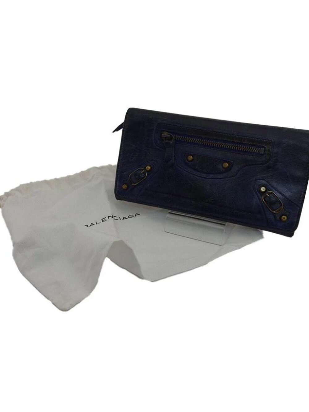 BALENCIAGA Purse Navy blue Women 163471 Authentic secondhand - Picture 9 of 9